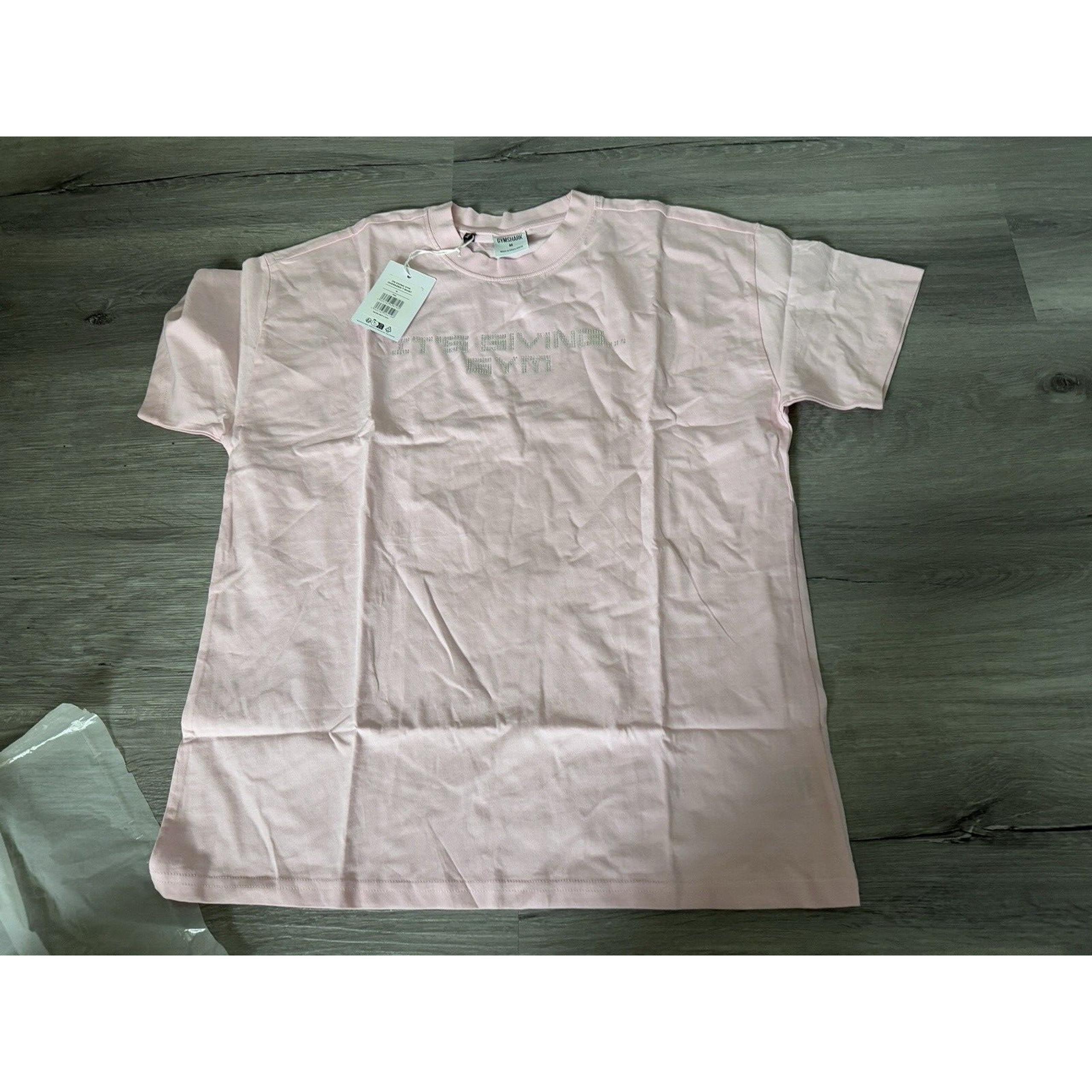 Women’s Gymshark It’s Giving Gym Oversized Shirt Medium Pink