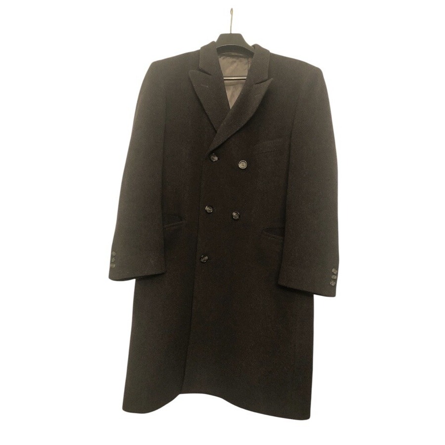 Sheffield By Anderson Little Men's Dark Gray Long Coat  Button Closure READ