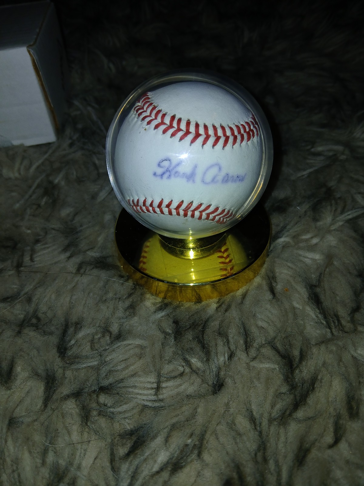 Hank aaron signed baseball