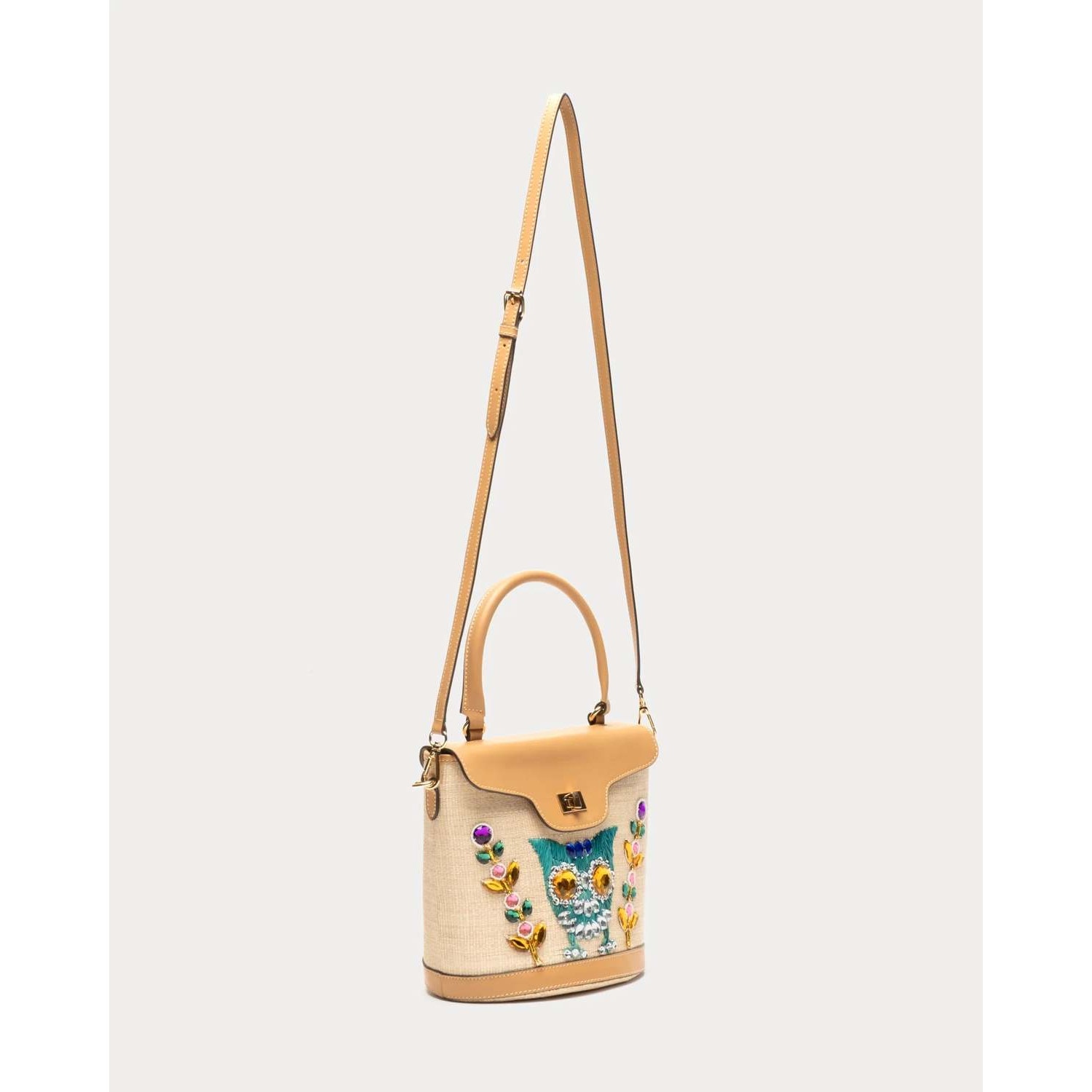 Frances Valentine Agatha Embroidered Basket
