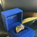 KURT GEIGER LONDON Golden Pave Rainbow Multicolor Heart Cocktail Ring Size 8 NEW