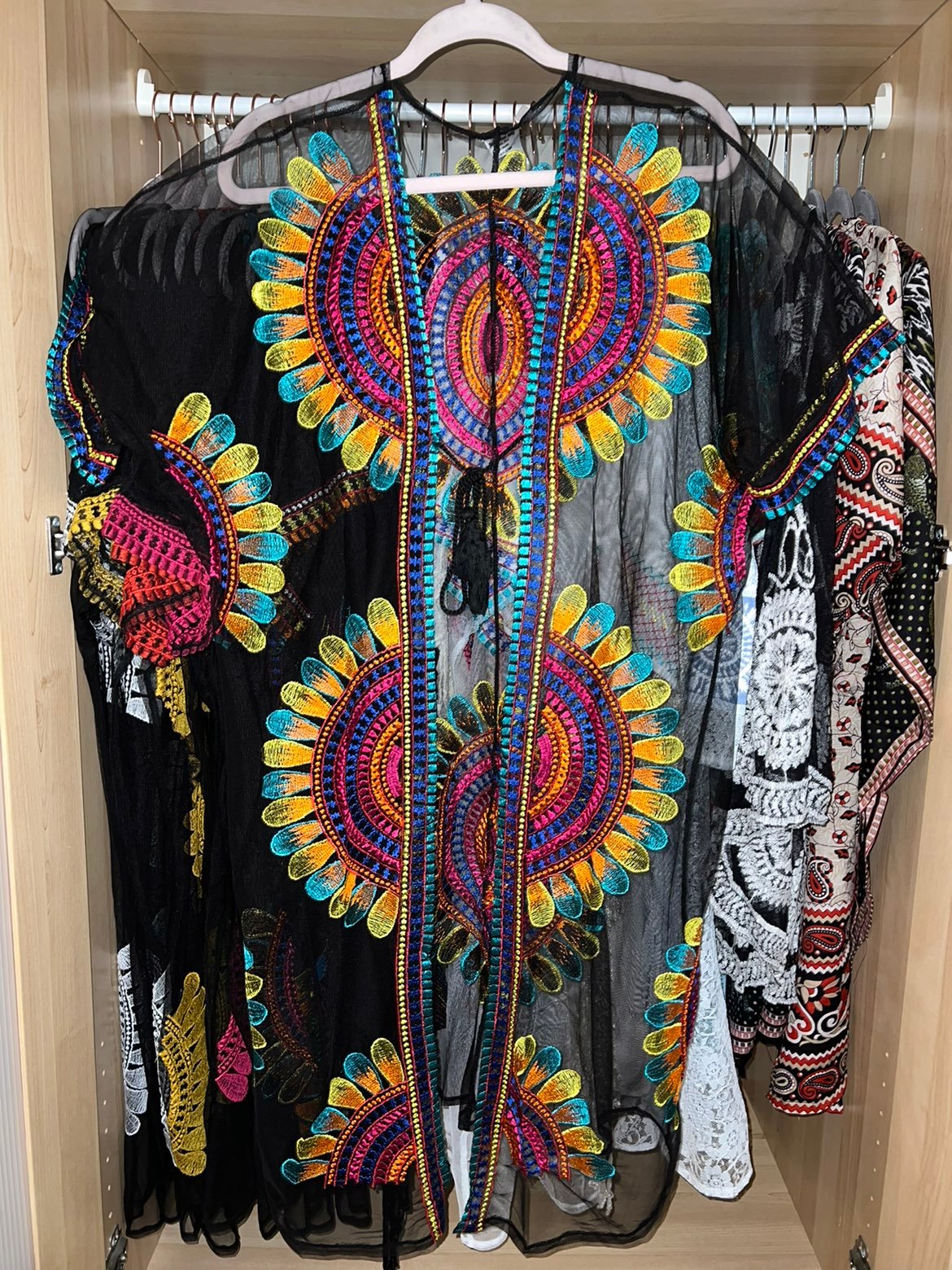 Lace hand made kimono