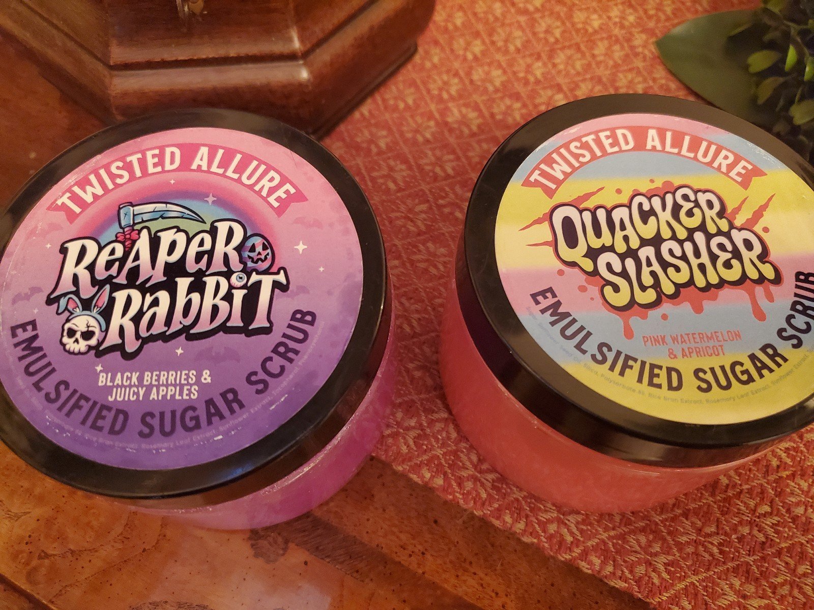 Lot of 2 Twisted Allure Emulsified sugar scrubs