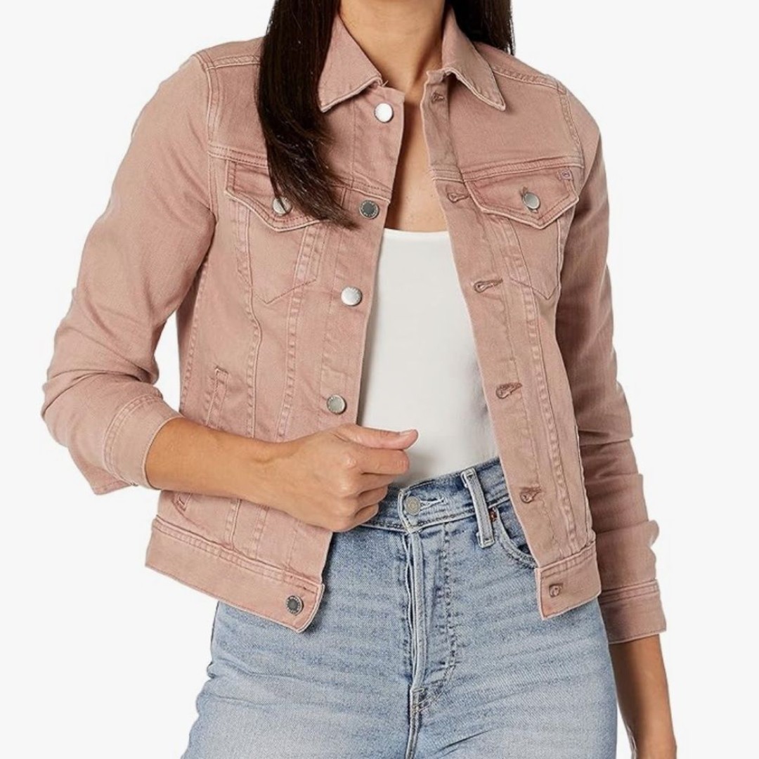 AG Adriano Goldschmied MYA Denim Pink Jacket | M