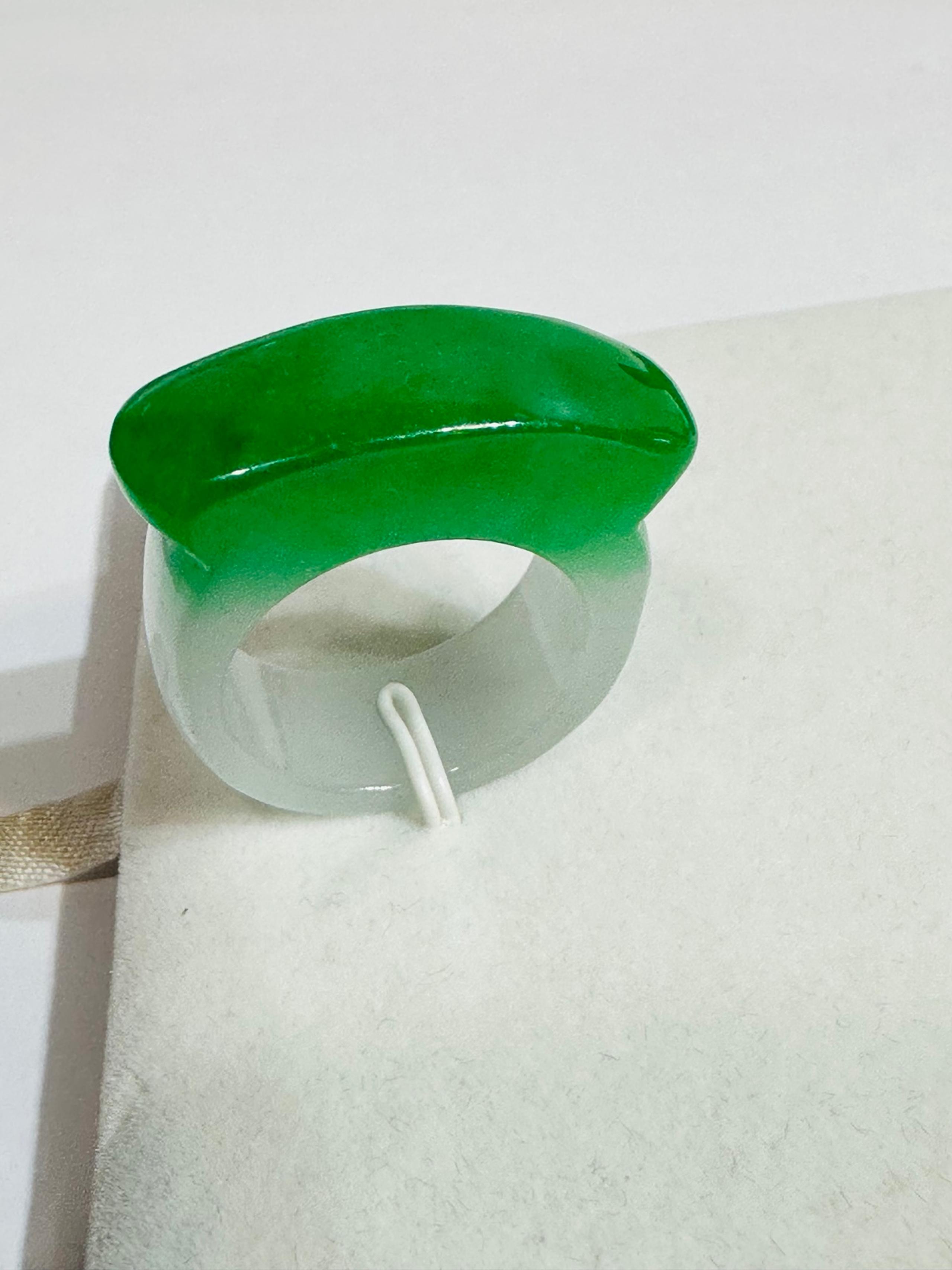 Burmese jade Ring & size is 10
