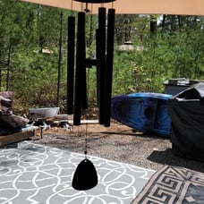 Memorial Wind Chimes Best Gift for Mom Women Grandma Neighbors（32 Black）