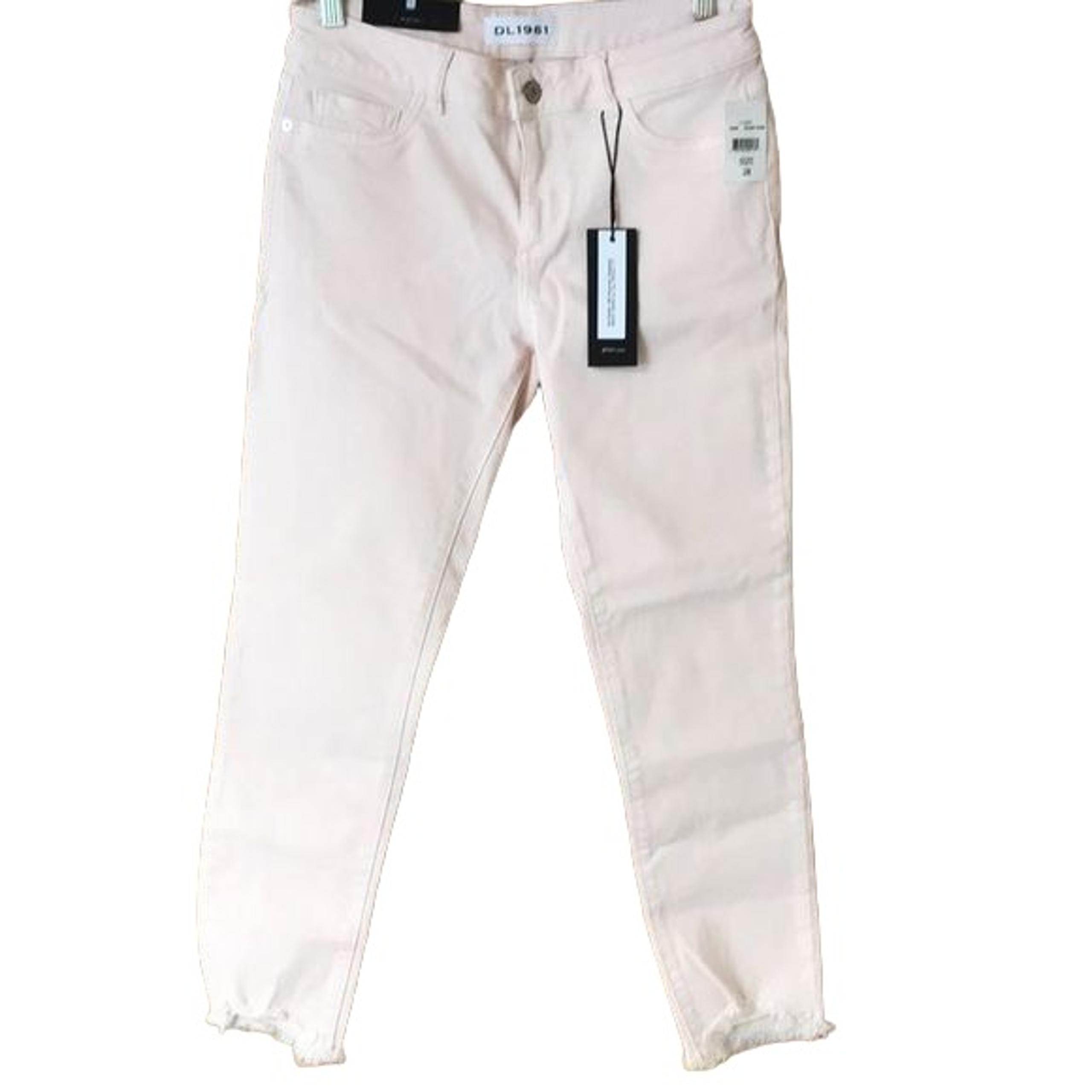 DL1961 Women's Florence Instasculpt Mid Rise Skinny Fit Cropped Jean Size 28