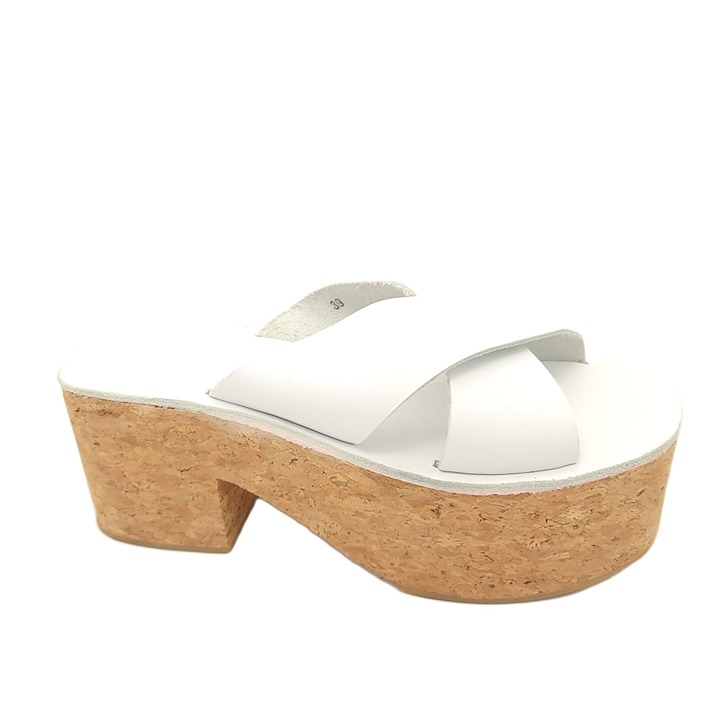 NEW Jeffrey Campbell Platform Sandals Womens 9 White Leather Block Heel