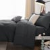 Queen Comforter Set Dark Grey