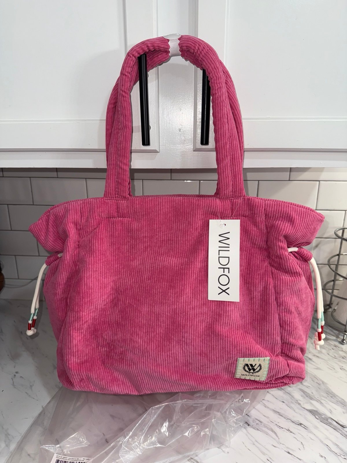 Wildfox corduroy tote