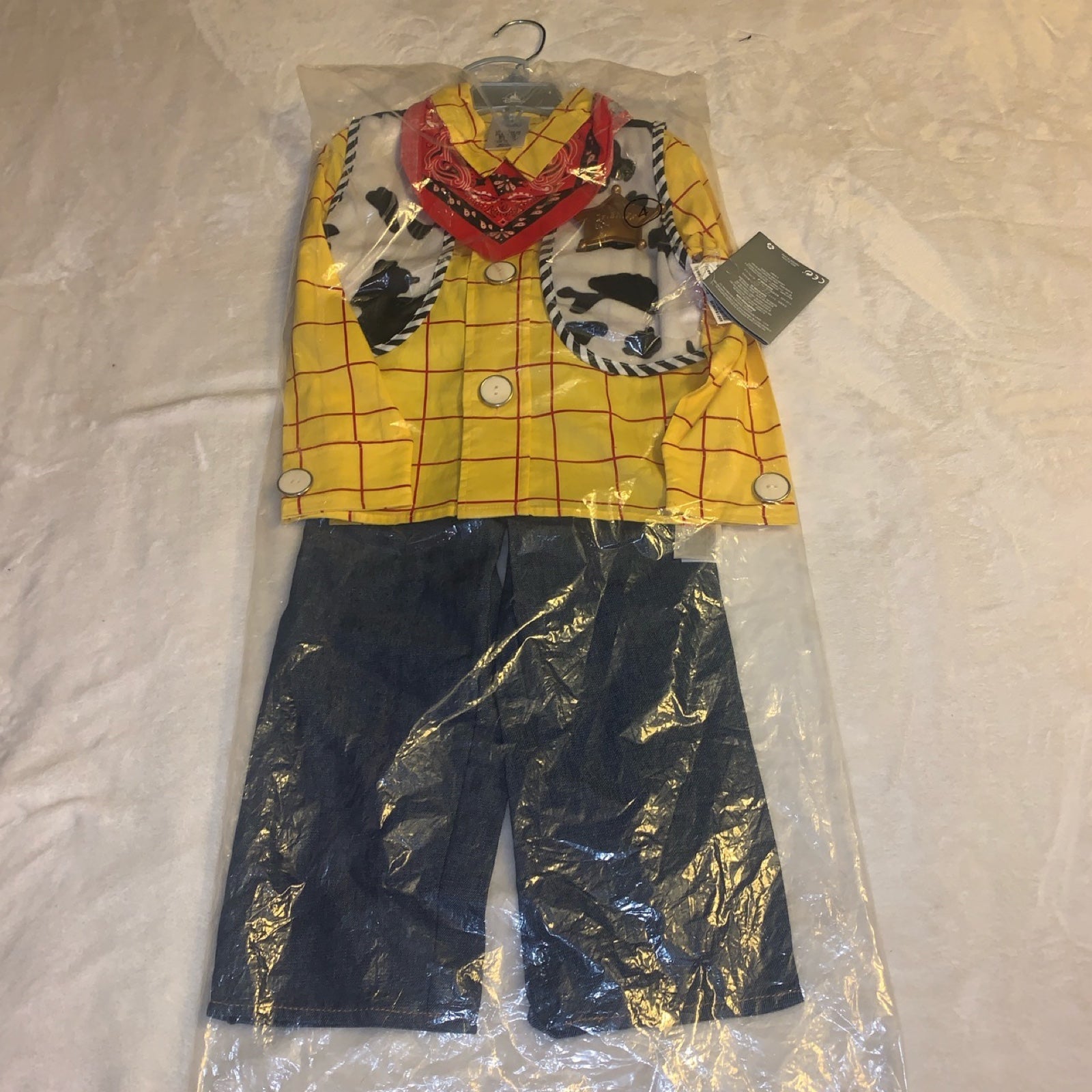 Size 4 Disney Store Toy Story Cowboy Woody Halloween Costume Shirt Vest Pants