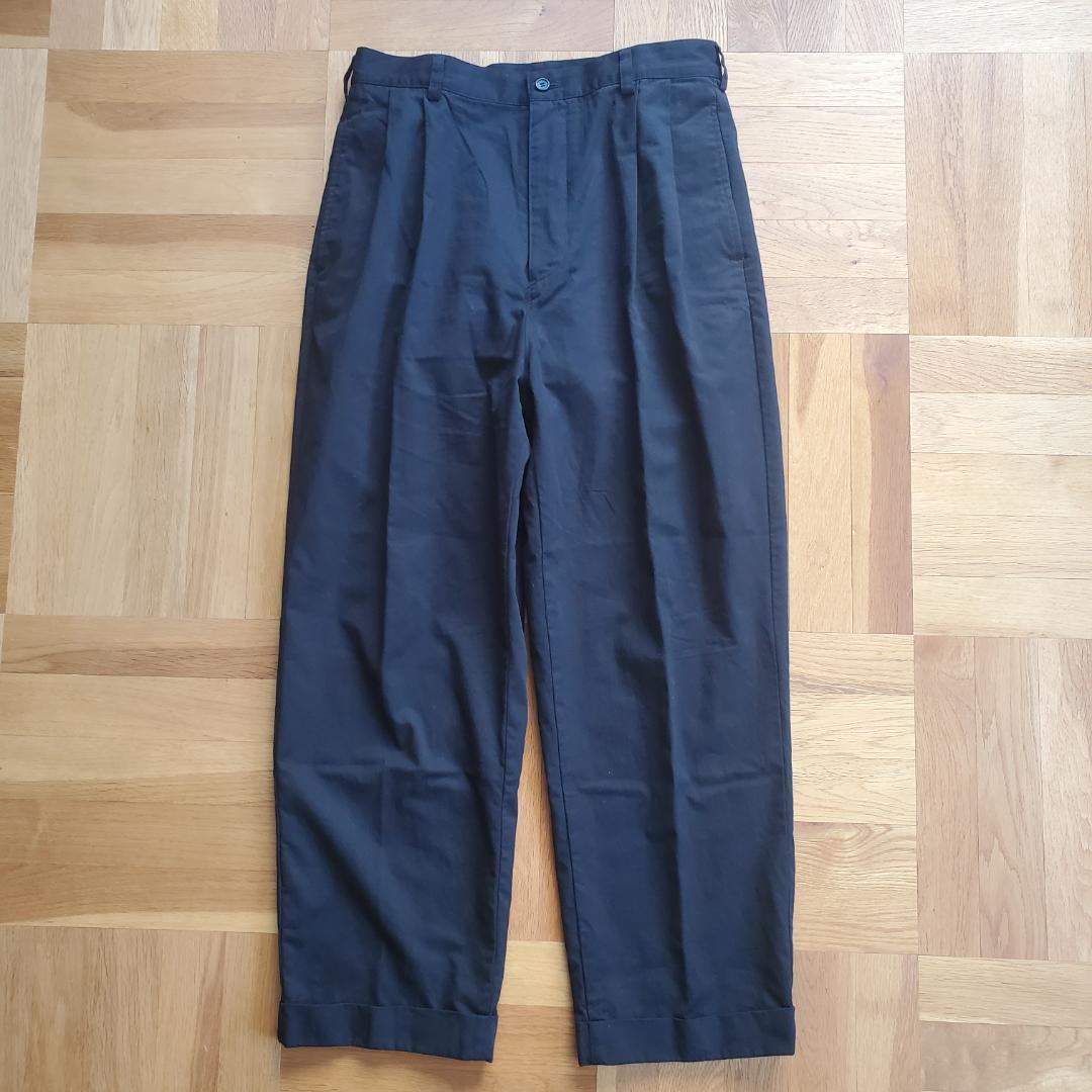 本店は 2tuck Everyone chino M BLACK trousers パンツ