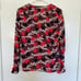 NWT Scotch and Soda Madison Scotch Star Logo Pattern Wrap Blouse Size Medium