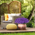 22 Bunches Flowers Artificial with Plastic Plants Outdoor