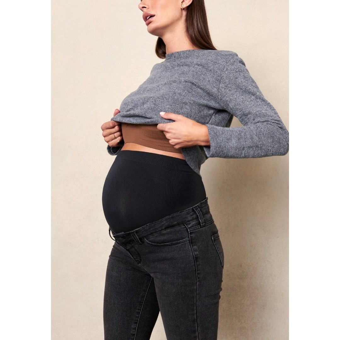 BLANQI Denim Maternity Jeans Black Skinny jeans Over the belly
