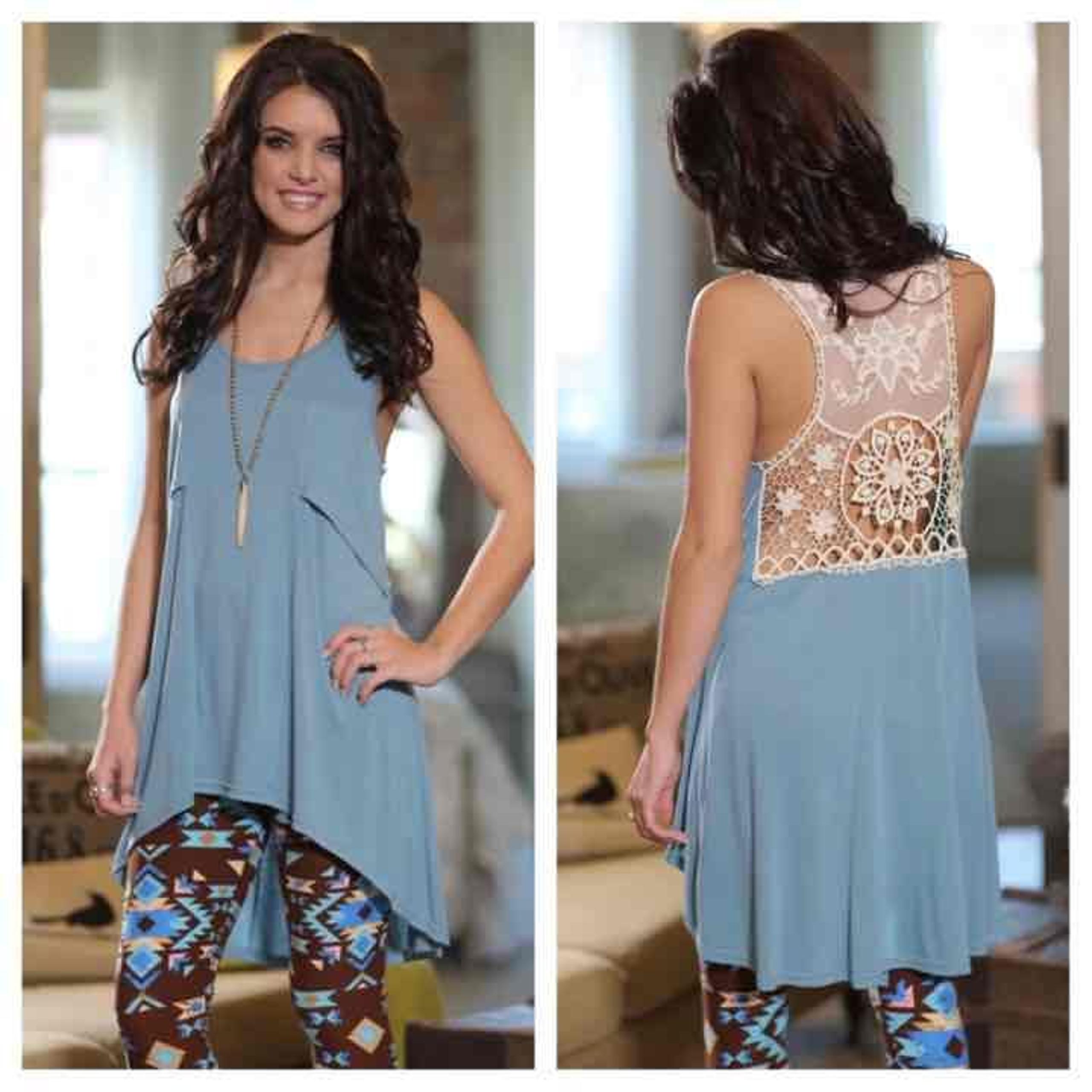 Lace Back Tunic