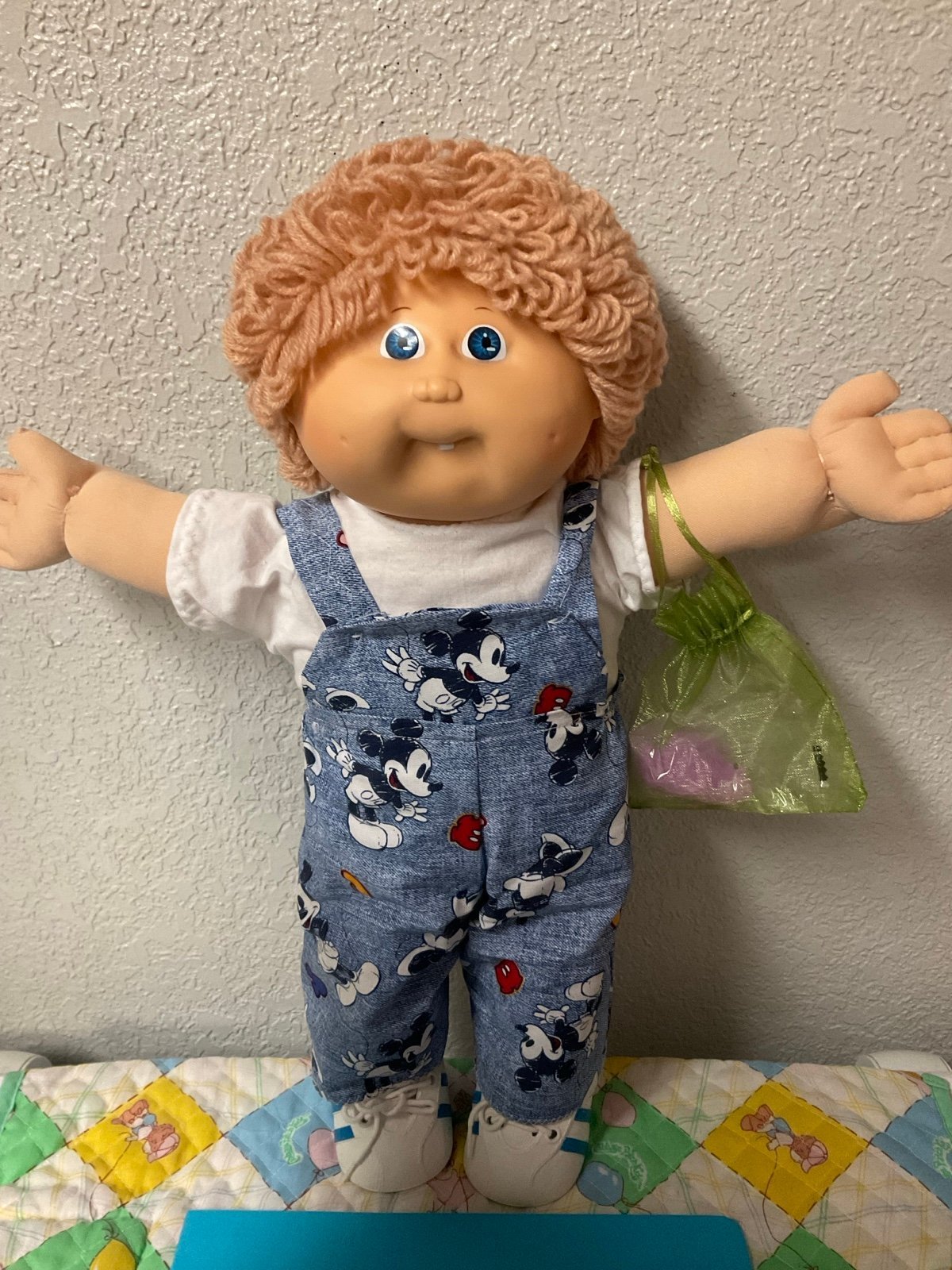 Vintage Cabbage Patch Kid HFT Boy Loose Curly Loops Blue Eyes P Factory 1985 HM5
