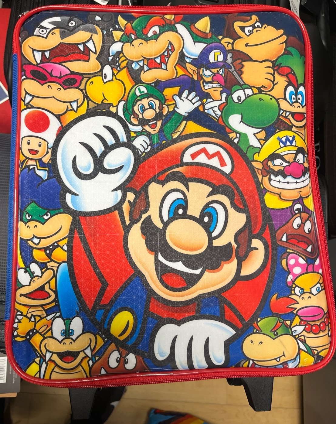 World Super Mario Kids Suitcase Carry On Travel size 16