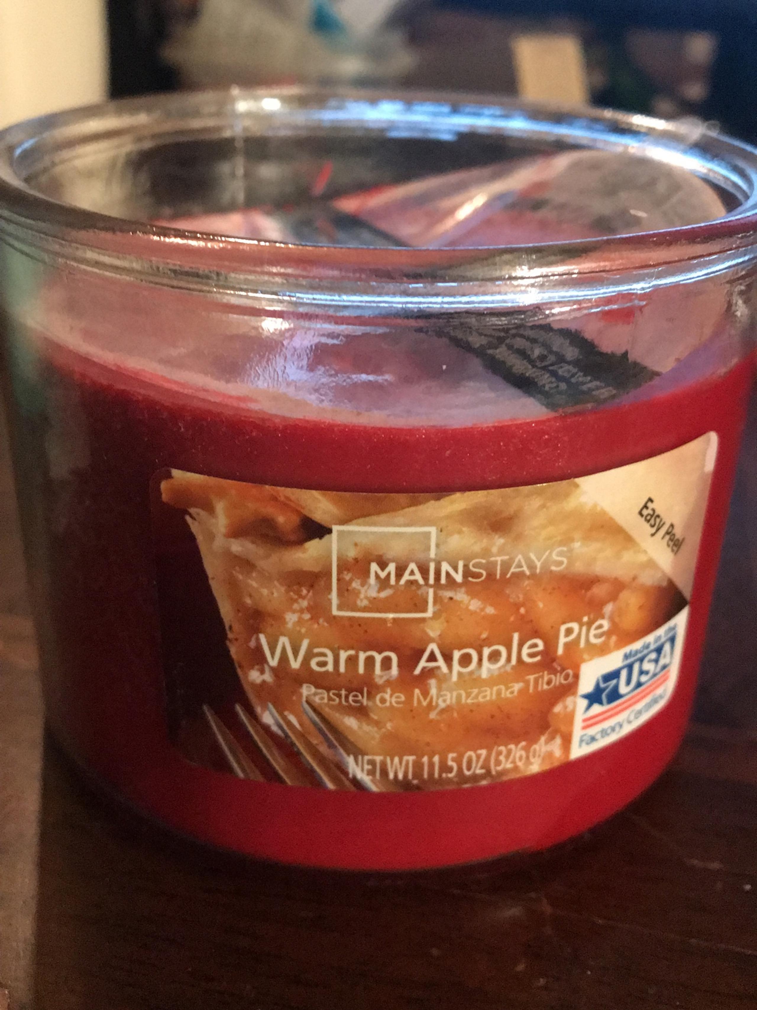Main Stay Warm Apple Pie candle