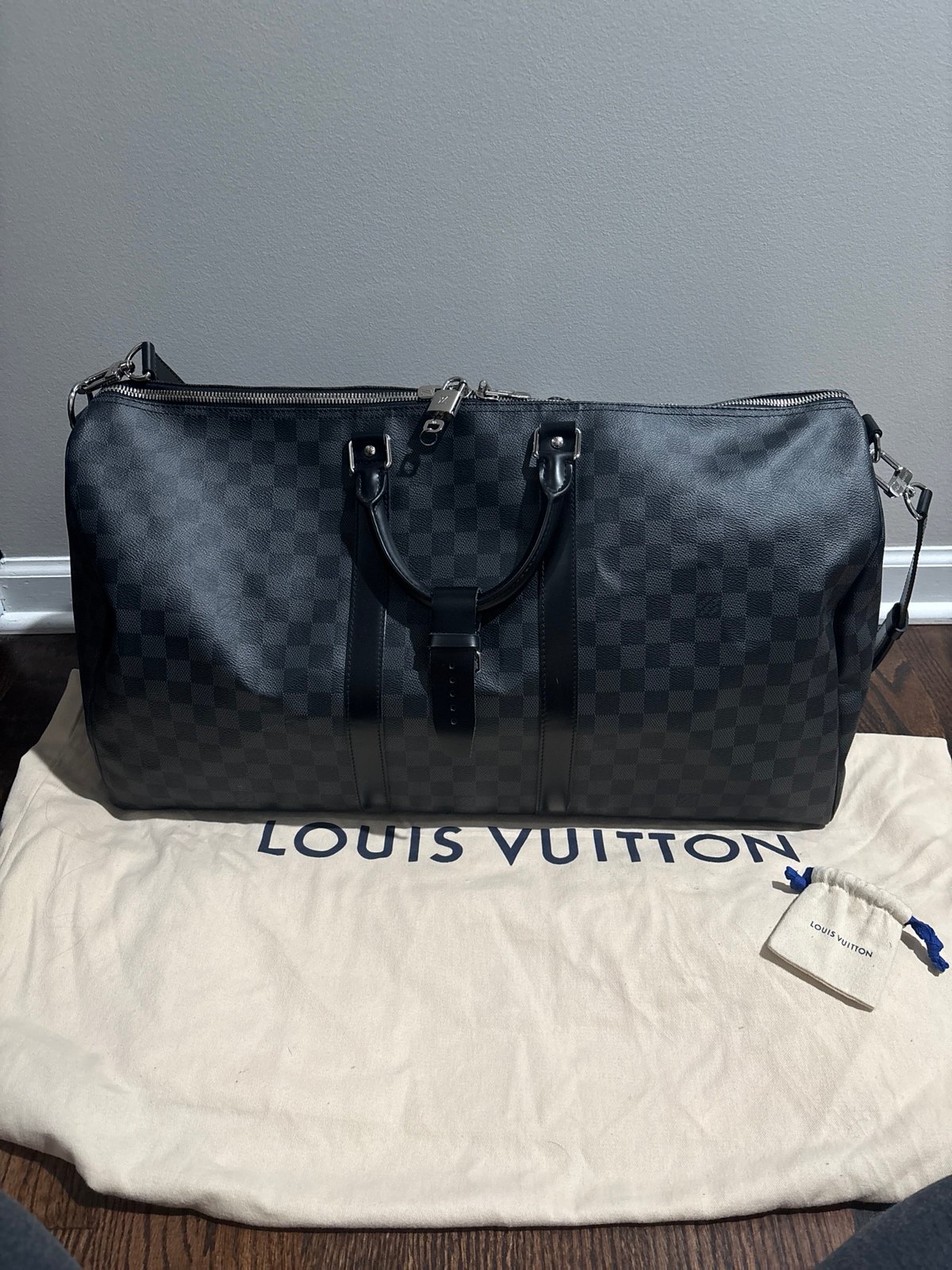 Louis Vuitton Keepall Bandoulière 45 Damier duffle bag