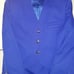 Harve Benard ladies suit women's royal blue jacket blazer skirt Size 10 10P