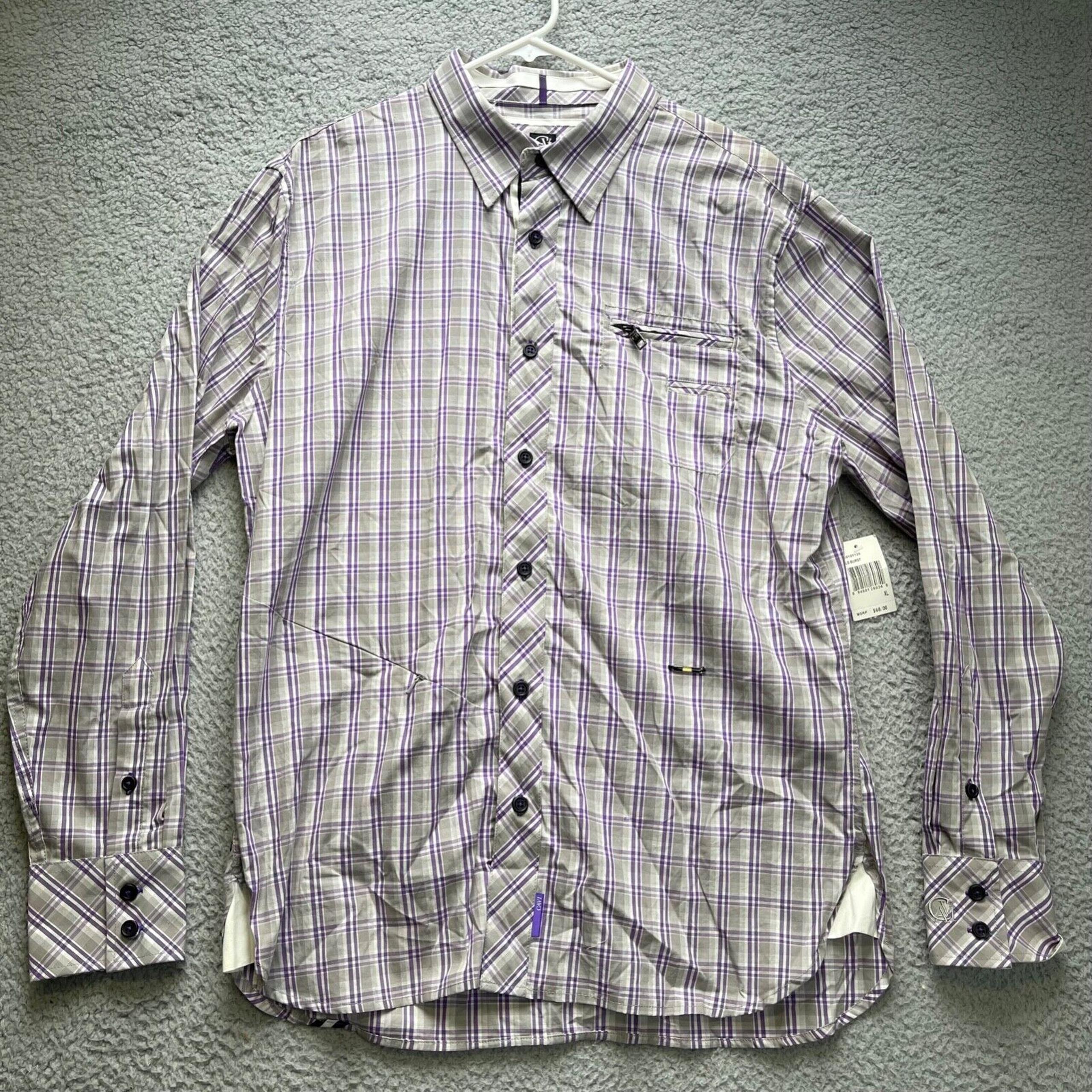 Cavi Shirt Mens XL Plaid Button Up Long Sleeve