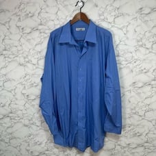 Linea Uomo Men’s Big & Tall Dress Shirt sz 20-38/39 Button Down #F268