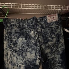 true religion stone wash blue