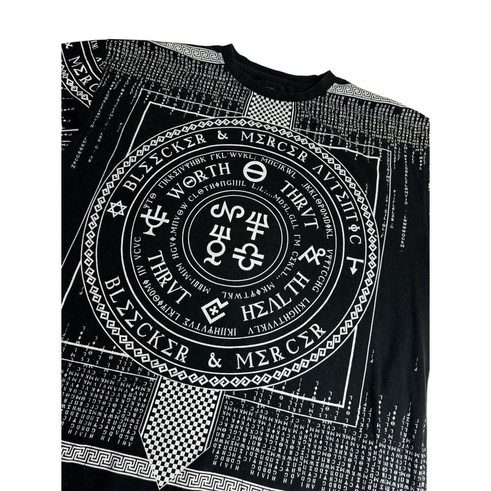 Bleecker & Mercer Shirt Sport & Rec Club. Men Size 2XL Black & White AOP