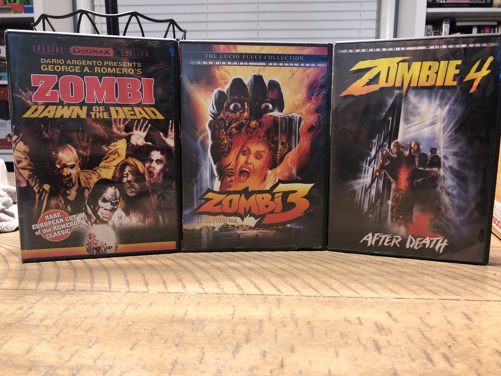 3 RARE DVD Lot - Zombi: Dawn of the Dead, Zombi 3, Zombi 4, Romero European