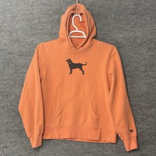 The Black Dog Legacy Collection Peach Hoodie Sweatshirt Women's Size Medium Full