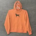 The Black Dog Legacy Collection Peach Hoodie Sweatshirt Women's Size Medium Full