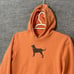 The Black Dog Legacy Collection Peach Hoodie Sweatshirt Women's Size Medium Full