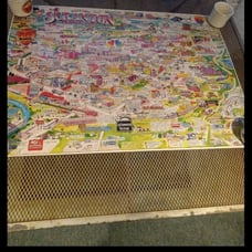 Vtg scranton pa promo map