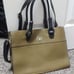 CLOE Satchel Handbag Olive Green Top Handle Structured Designer Bag