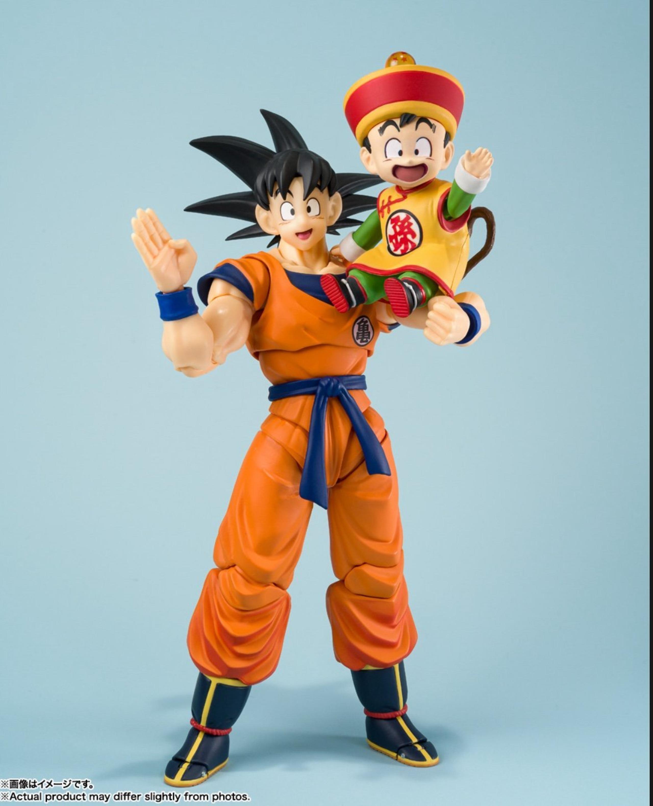 S.H. Figuarts SDCC 2024 Dragon Ball Z Son Goku & Son Gohan – Kid & Kintoun