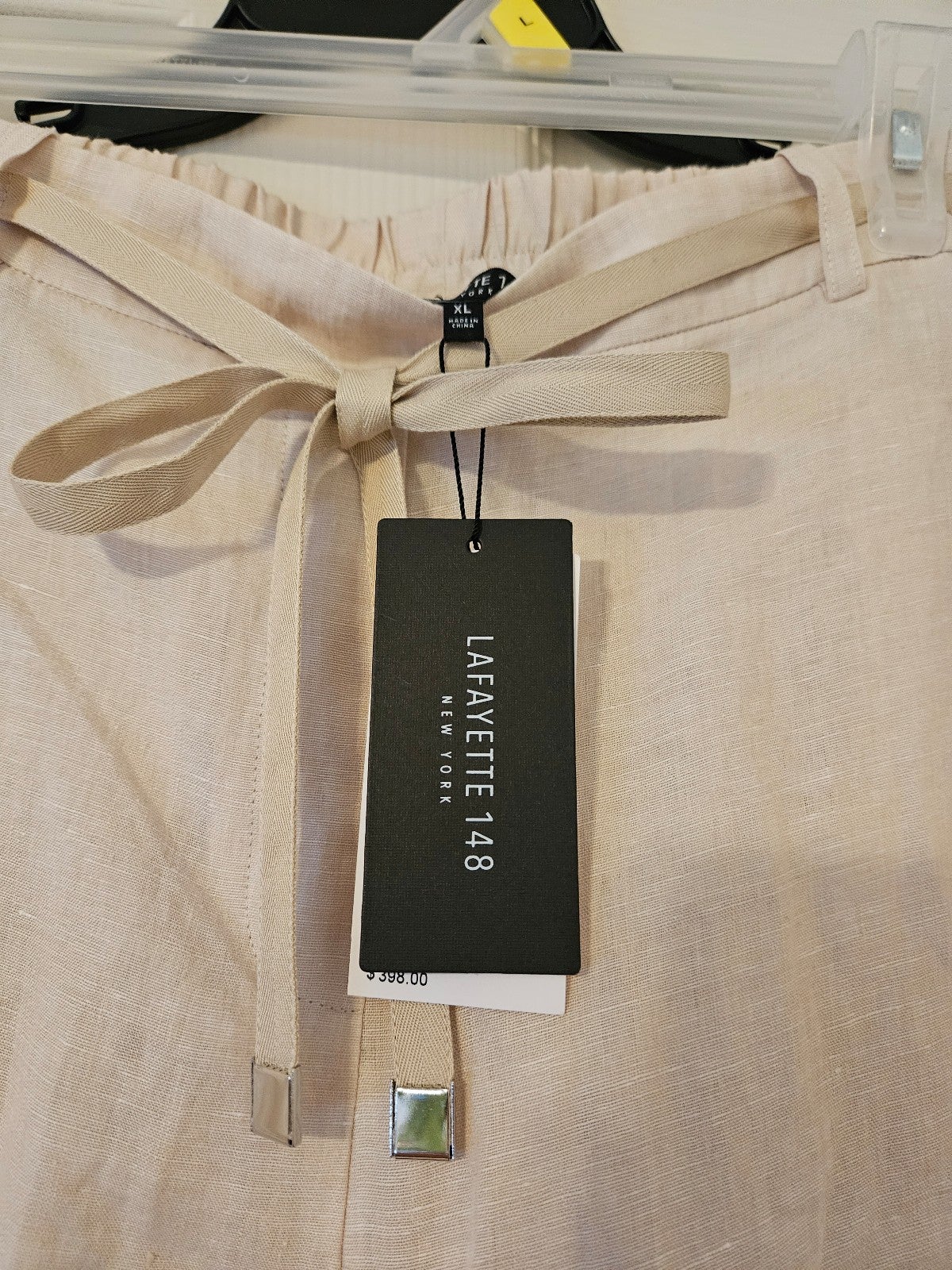 Lafayetre 148 Beige Casual Pants - detail