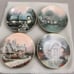 4 Vintage Thomas Kinkade 8.5 Garden Cottages of England Collector's Plates