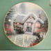4 Vintage Thomas Kinkade 8.5 Garden Cottages of England Collector's Plates