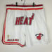 Just Don Miami Heat Mitchell & Ness XL XLarge Jersey Shorts NBA White NWT