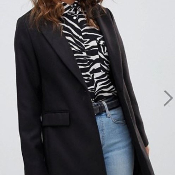 new look black coat