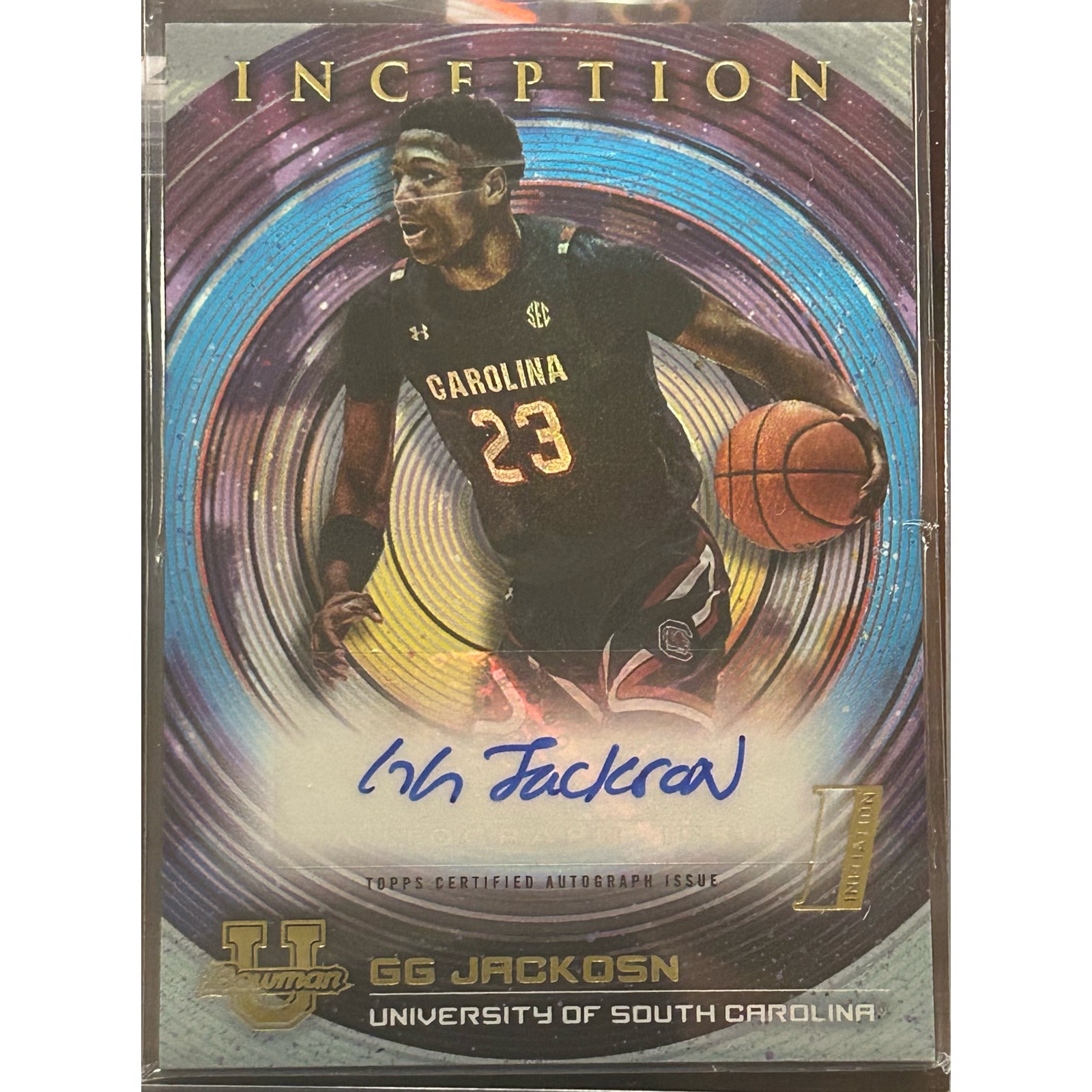 2022-23 Bowman University Inception GG JACKSON Prospect Auto RC BIA-GJ Grizzlies