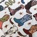 Hello cowboy! Boots Multi-coloured Tapestry - Cotton blanket - Housewarming Gift