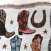Hello cowboy! Boots Multi-coloured Tapestry - Cotton blanket - Housewarming Gift