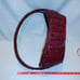 Vintage Crimson Red Handwoven Handled Basket
