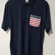 NWT PUMA x VOLITION Paisley Pocket Men's Golf Polo Shirt Navy Size: L
