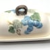 METLOX Poppy Trail Sculptured Blue Grape Vintage Butter Dish California Pottery