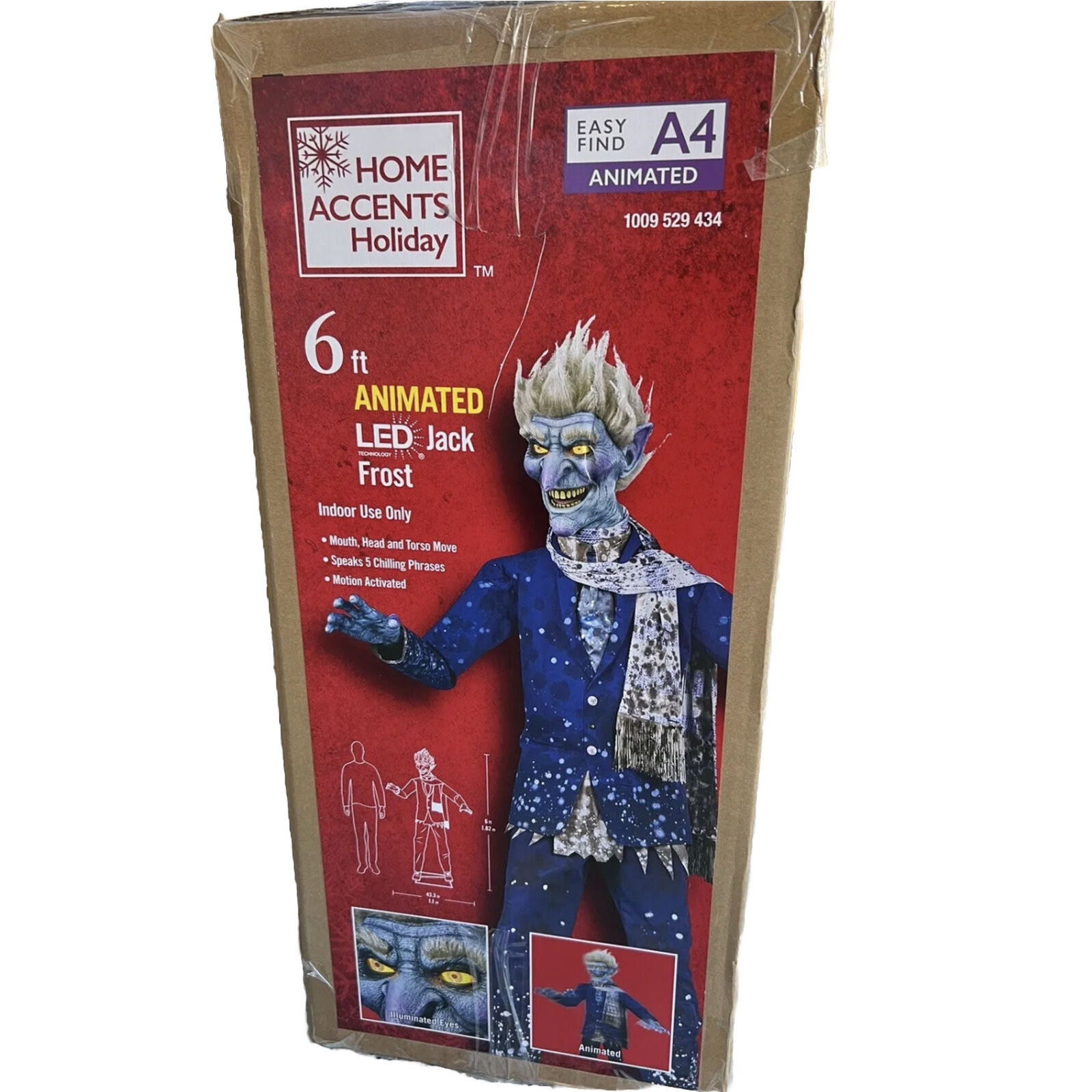 6 FT Jack Frost LED Animatronic Christmas Home Decoration Brand New Sealed Box