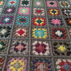 Granny square Afghan