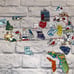 Vintage State Souvenir Magnets Lot 20 - USA Travel Collectibles Texas Florida